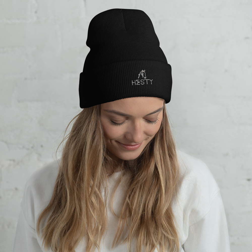 'hesty logo' | beanie stick