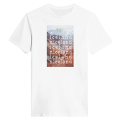 'iceland niceland' | figurbetontes basic-shirt aus baumwolle