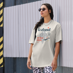 'iceland you had me at' | oversized t-shirt aus 100 % baumwolle