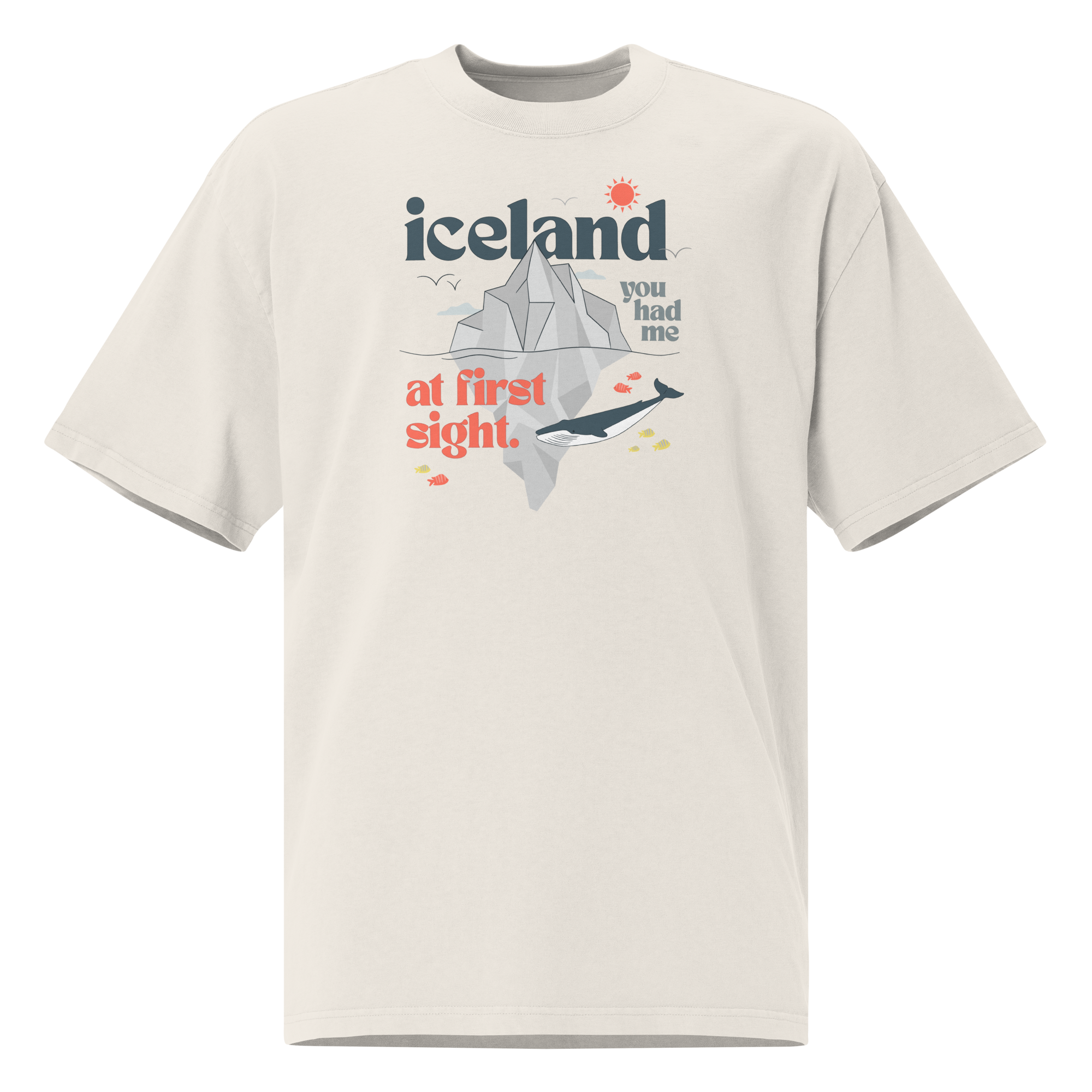 'iceland you had me at' | oversized t-shirt aus 100 % baumwolle