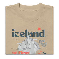 'iceland you had me at' | oversized t-shirt aus 100 % baumwolle