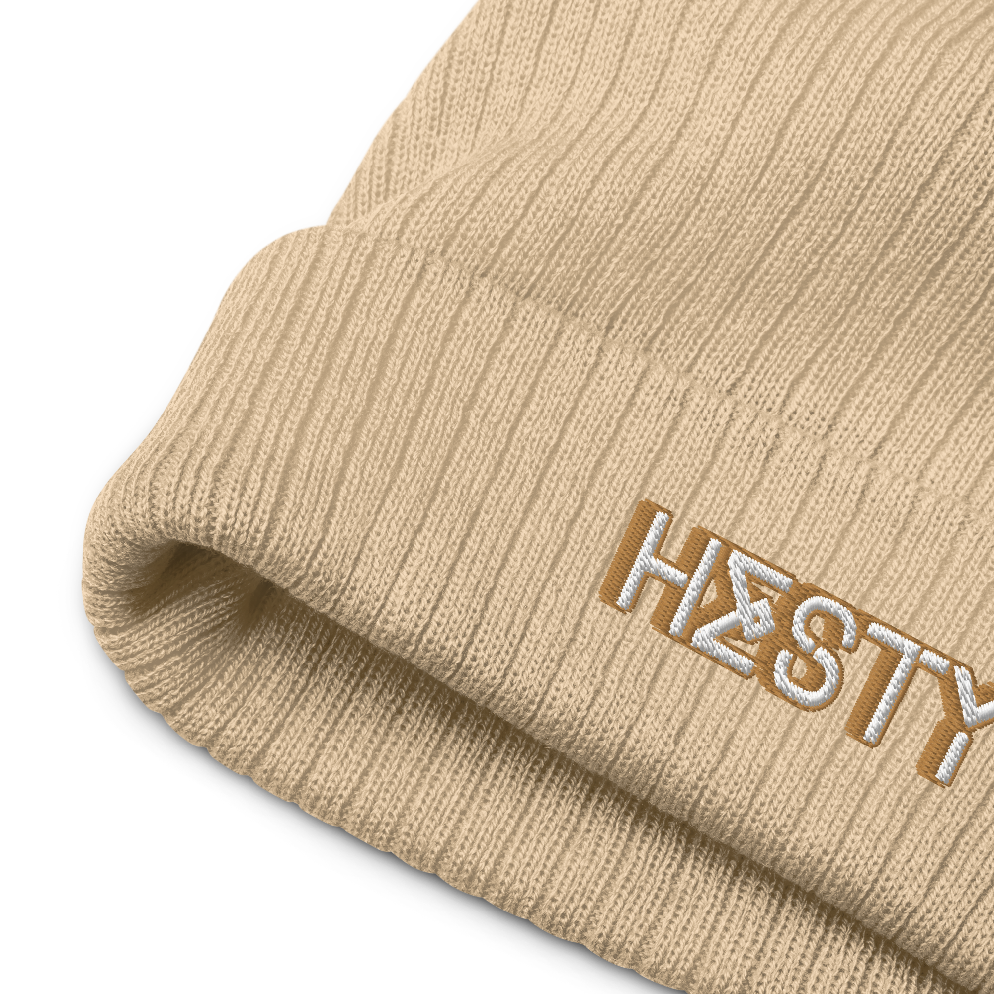 'hesty 3D logo' | beanie stick in 2 farben