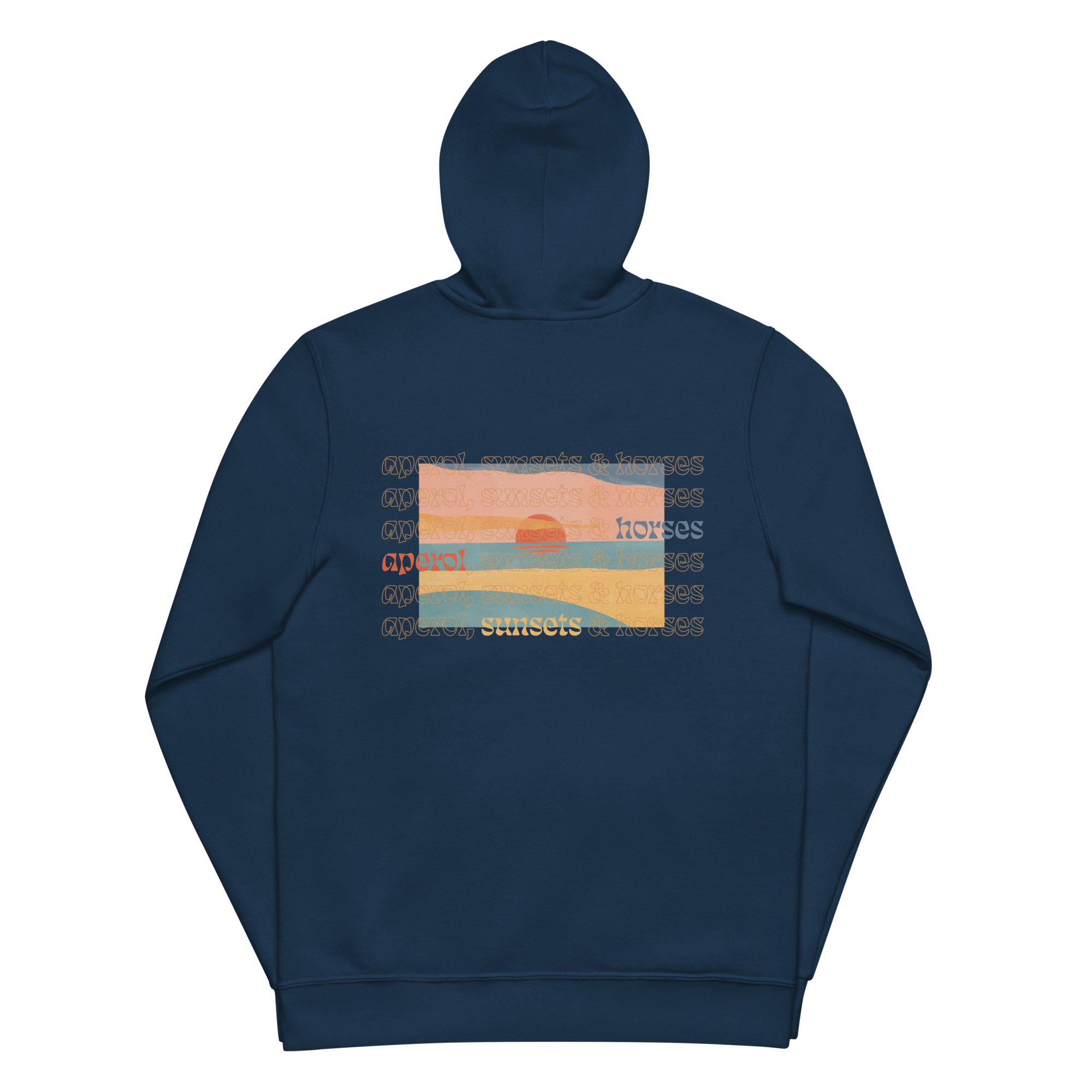 'give me aperol' | zip-hoody blue