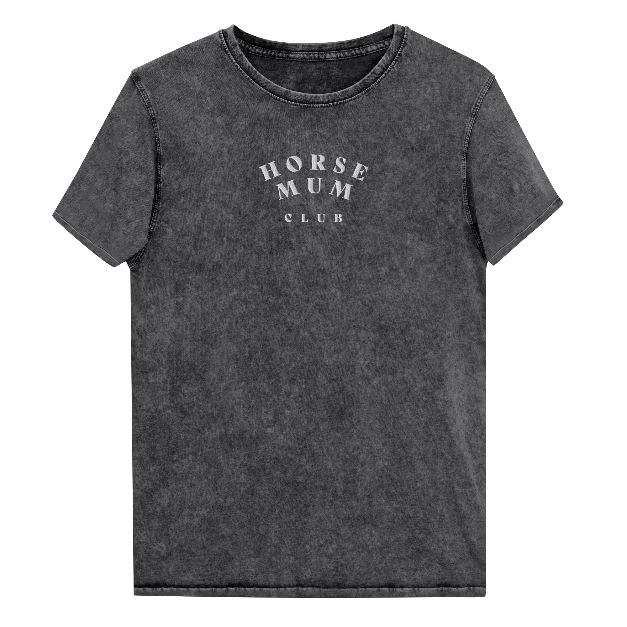 'horse mum club' | besticktes baumwoll-shirt