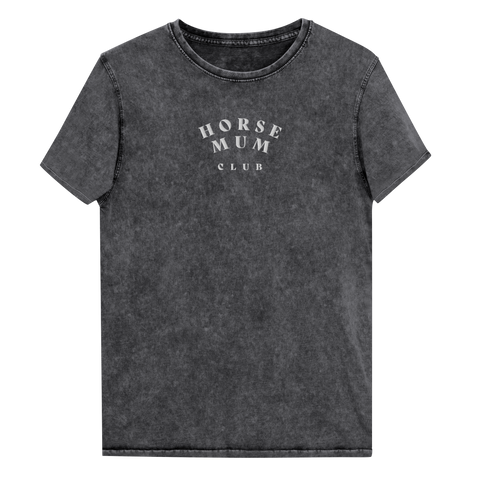 'horse mum club' | besticktes baumwoll-shirt