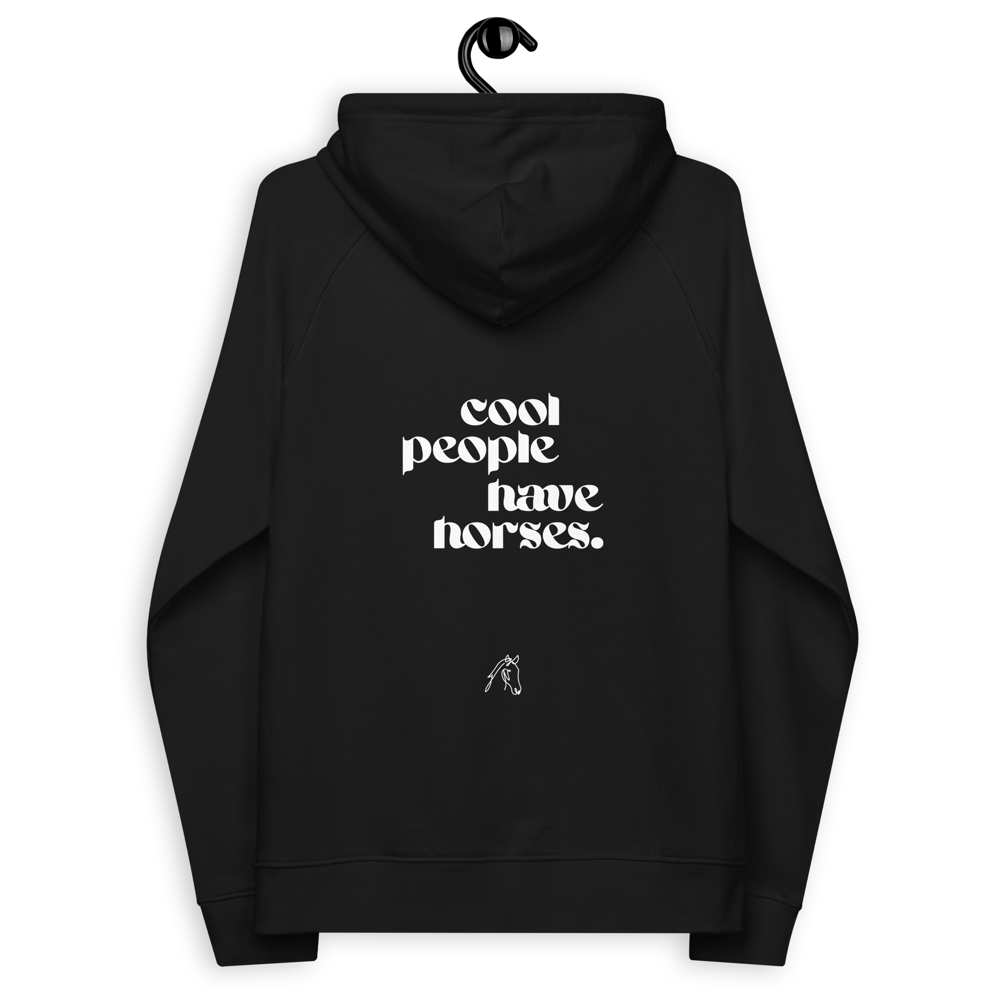 'cool people have horses' | hoody aus 100 % bio-baumwolle