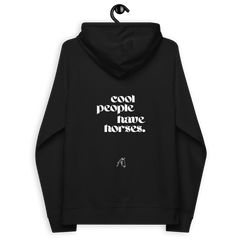 'cool people have horses' | hoody aus 100 % bio-baumwolle