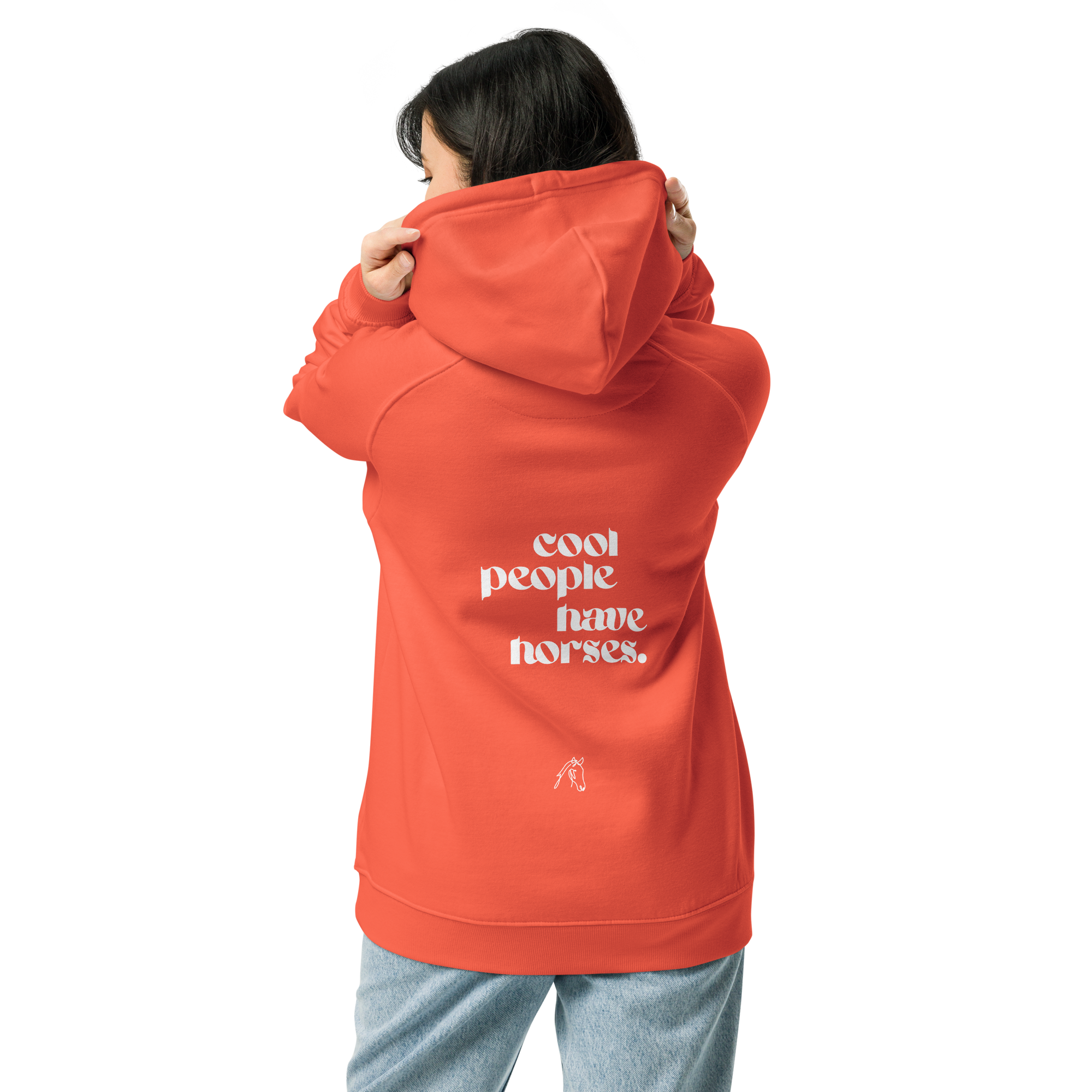 'cool people have horses' | hoody aus 100 % bio-baumwolle