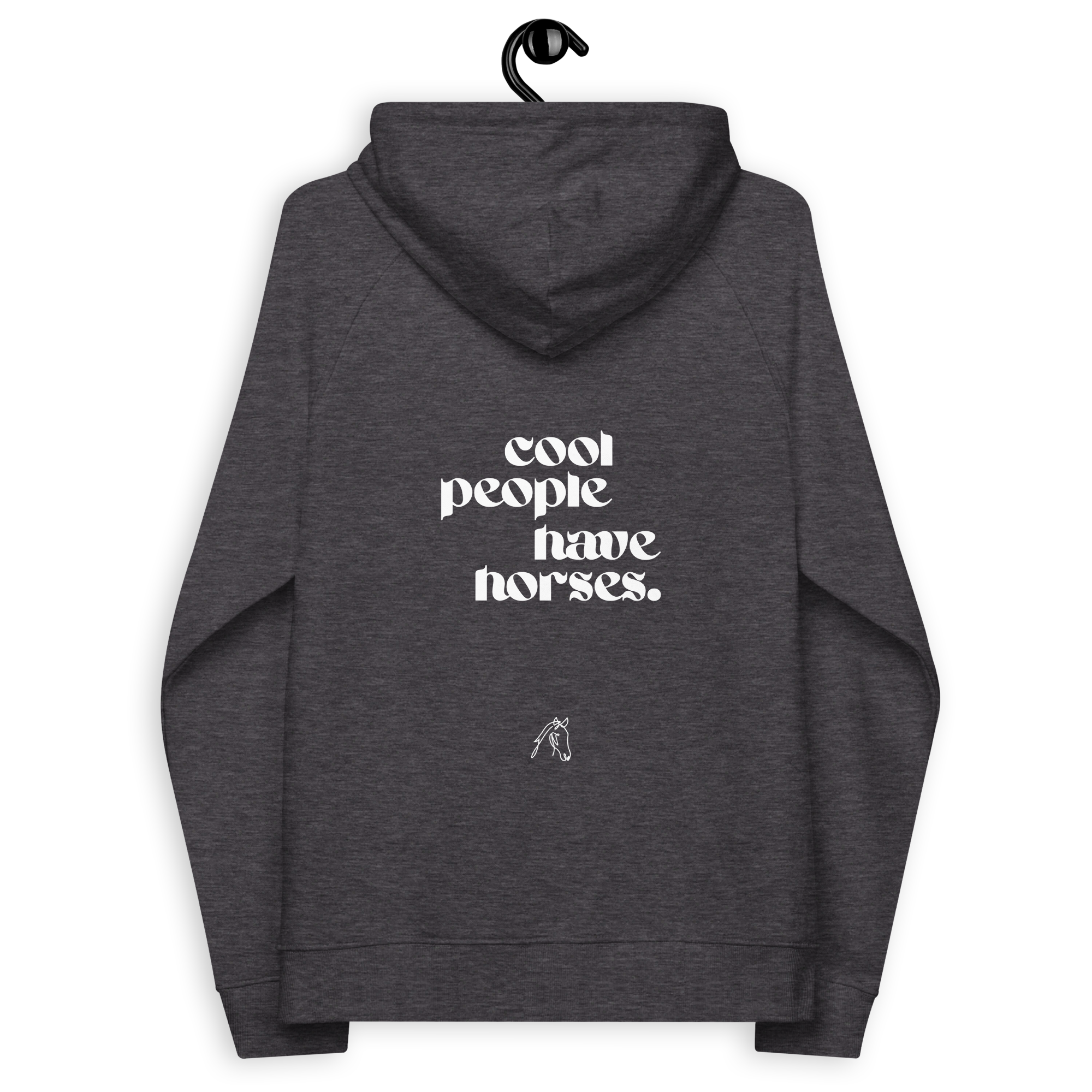 'cool people have horses' | hoody aus 100 % bio-baumwolle