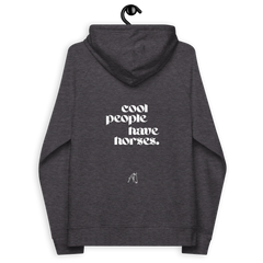 'cool people have horses' | hoody aus 100 % bio-baumwolle