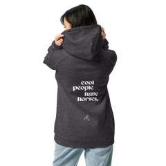 'cool people have horses' | hoody aus 100 % bio-baumwolle