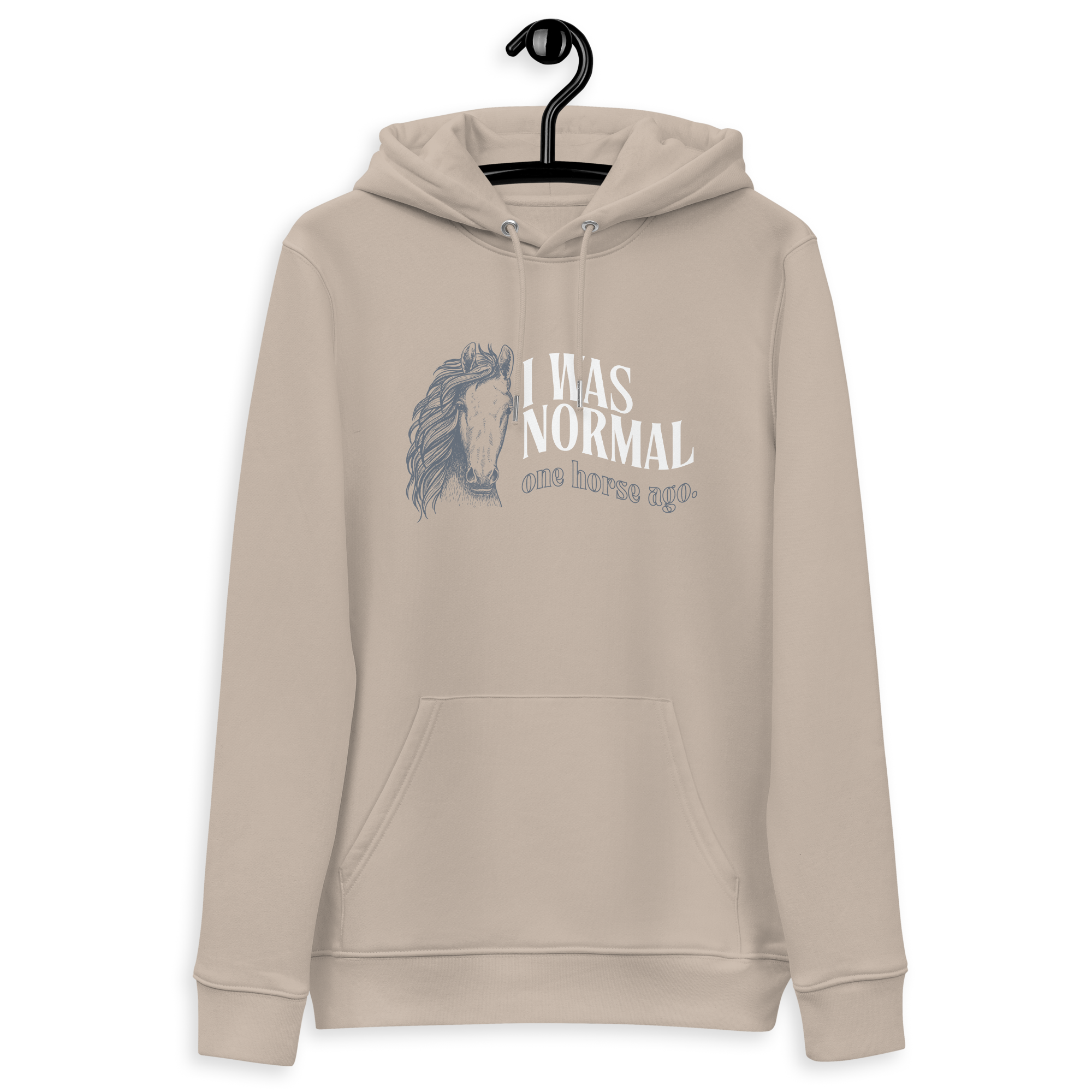 'I was normal one horse ago' | hoody aus bio-baumwolle