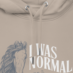 'I was normal one horse ago' | hoody aus bio-baumwolle