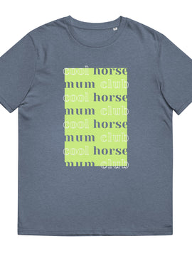 'cool horse mum club' | shirt aus 100 % bio-baumwolle