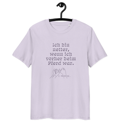 'ich bin netter wenn' | shirt aus 100 % bio-baumwolle