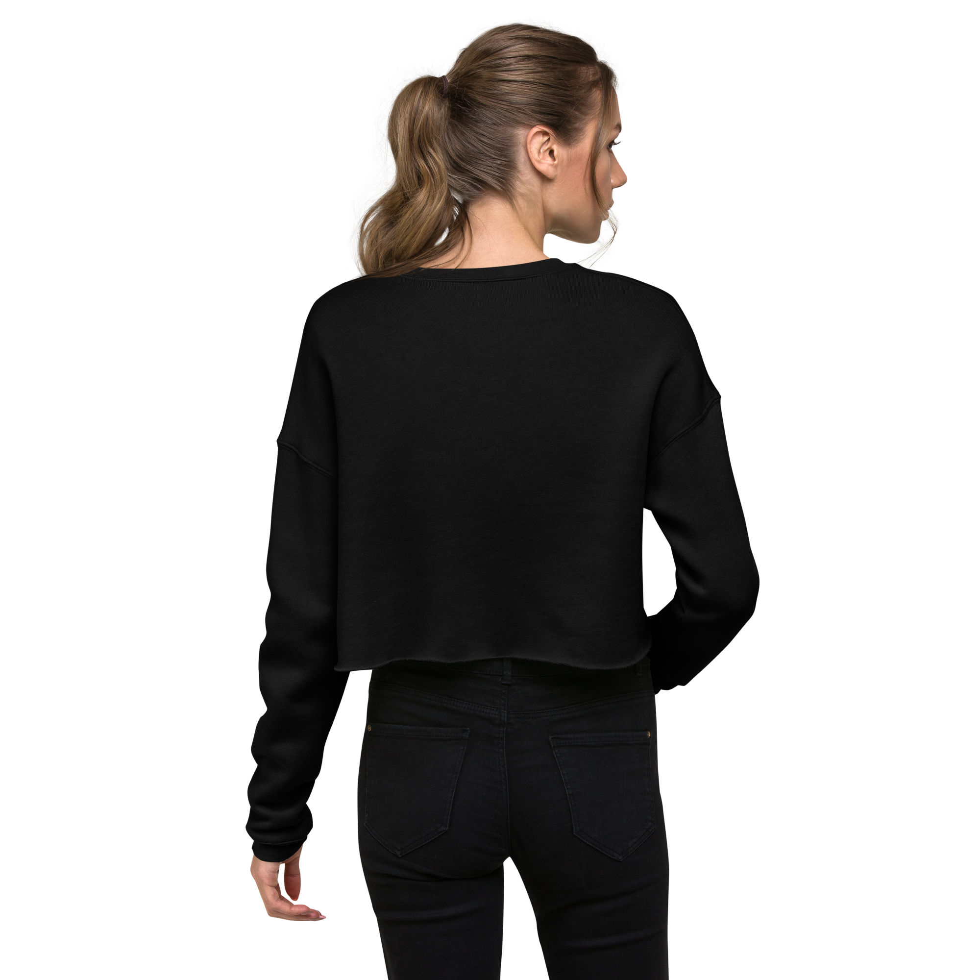 'horse mom' | cropped fleece-pullover stick